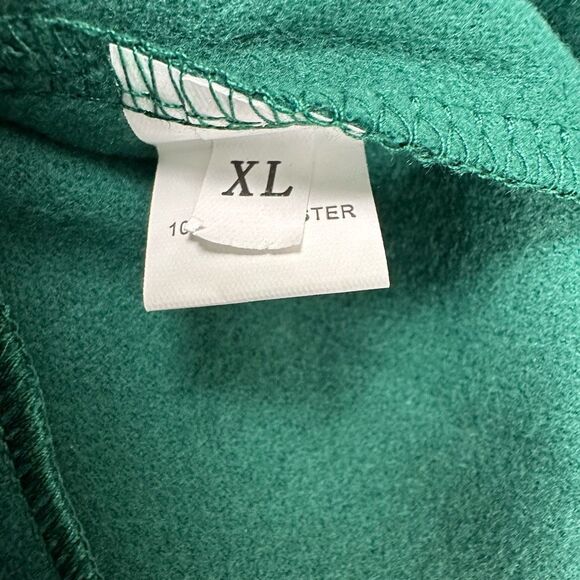 Women's Size XL Long Pea Coat Emerald Green Dressy Coat Preppy Casual Spring - Picture 4 of 9